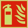 Glow in the Dark Fire Extinguisher Symbol Sign