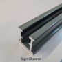  Metal sign channel rail for mounting a 10MPH Speed Limit Sign.