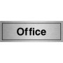 Brushed Aluminum Office Door Sign
