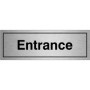 Brushed Aluminum Entrance Door Sign