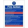 Fire Action Notice Sign - If Fire Breaks Out In Your Flat